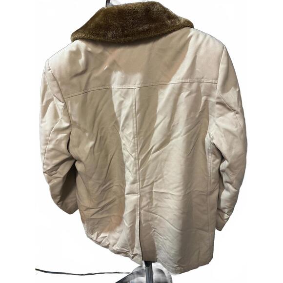 Vintage London Fog Storm Coat Shearling Collar L - Picture 3 of 5